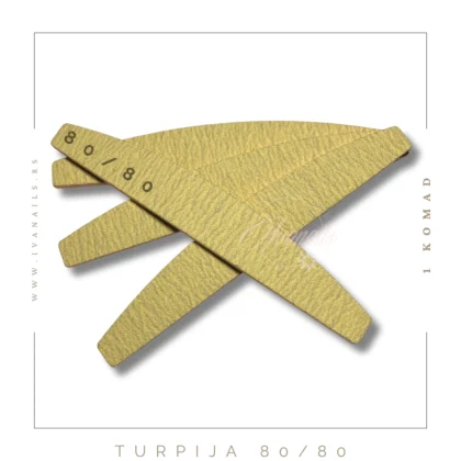 Vodoperiva turpija za nokte 80/80 – profesionalna turpija za grubo turpijanje i oblikovanje.