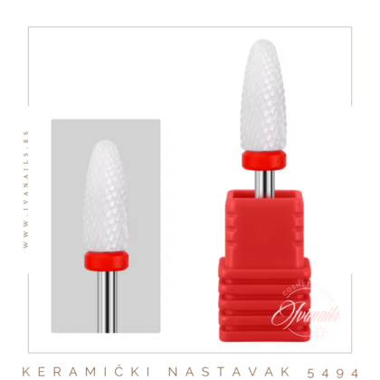KERAMIČKI BELI NASTAVAK ZA TURPIJU 5494