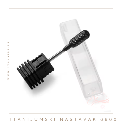 Titanijumski crni nastavak za efikasno skidanje gela i akrila bez grejanja nokta
