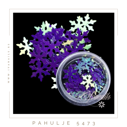 Dekorativne pahulje za nokte – jednostavne za nanošenje i savršene za zimski, novogodišnji manikir sa elegantnim ledenim sjajem.