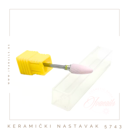 KERAMIČKI ROZE NASTAVAK ZA TURPIJU 5743