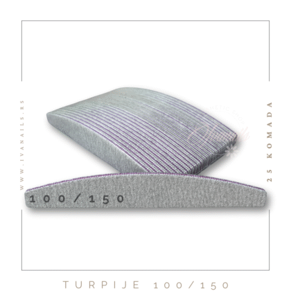 Set turpija za nokte – polumesec – 100/150 – 25 komada