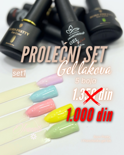 SET 5 GEL LAKOVA - PROLEĆE 1