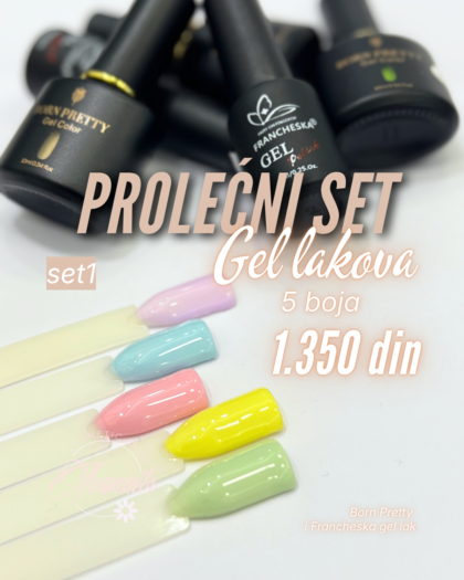 SET 5 GEL LAKOVA - PROLEĆE 1