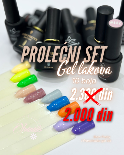 SET 10 GEL LAKOVA PROLEĆE