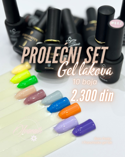 SET 10 GEL LAKOVA PROLEĆE