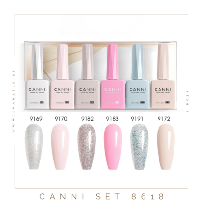 SET GEL LAKOVA CANNI 8618
