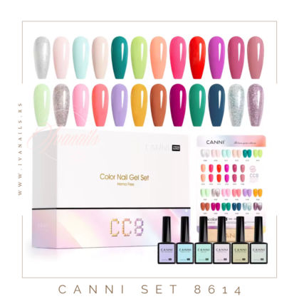 SET GEL LAKOVA CANNI 8614